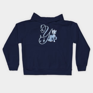 Monogram Y Custom Unicorn Kids Hoodie